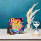 Thrive Whimsical Fun Floral Inspirivity Easel Fotoplatte (InSitu)