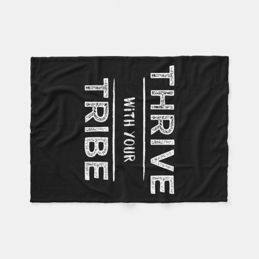 Thrive With Your Tribe Shirt Gift  Fleecedecke (Vorderseite (Horizontal))
