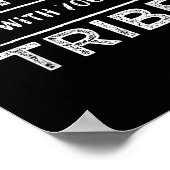 Thrive With Your Tribe Shirt Gift  Poster (Ecke)