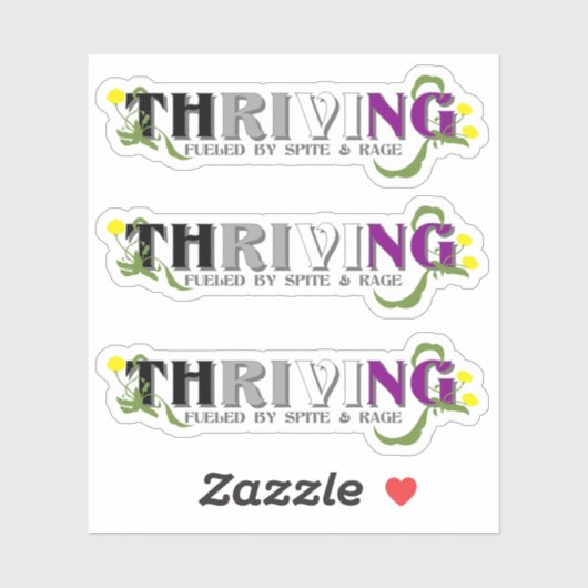 Thriving Ace Pride Aufkleber (Blatt)