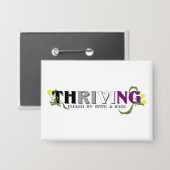 Thriving Ace Pride Button (Vorderseite/Rückseite)