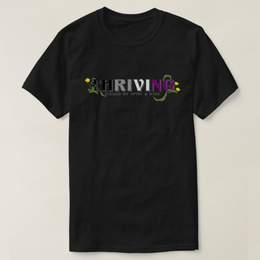 Thriving Ace Pride T-Shirt (Design vorne)