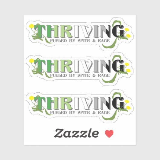 Thriving Aro Pride Aufkleber (Blatt)