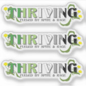 Thriving Aro Pride Aufkleber (Vorderseite)