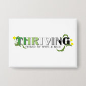 Thriving Aro Pride Button (Vorderseite)