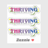 Thriving Bi Pride Aufkleber (Blatt)