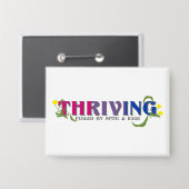 Thriving Bi Pride Button (Vorderseite/Rückseite)