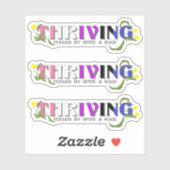 Thriving Genderfluid Pride Aufkleber (Blatt)