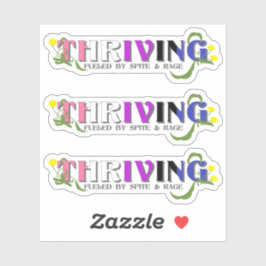 Thriving Genderfluid Pride Aufkleber