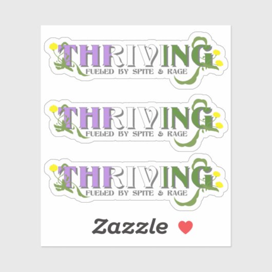Thriving Genderqueer Pride Aufkleber (Blatt)