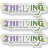 Thriving Genderqueer Pride Aufkleber (Vorderseite)