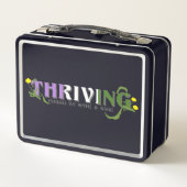 Thriving Genderqueer Pride Metall Brotdose (Rückseite)