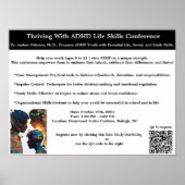 Thriving mit ADHD Konferenz in Oct.NC. Poster (Vorne)