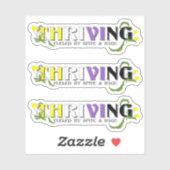 Thriving Non-Binary-Pride Aufkleber (Blatt)