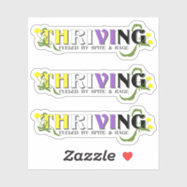 Thriving Non-Binary-Pride Aufkleber