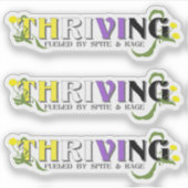 Thriving Non-Binary-Pride Aufkleber (Vorderseite)