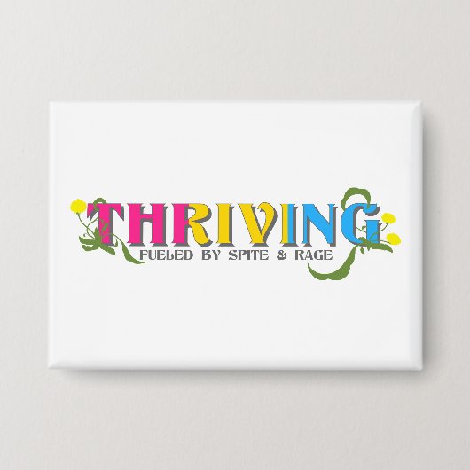 Thriving Pan Pride Button (Vorderseite)