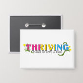 Thriving Pan Pride Button (Vorderseite/Rückseite)
