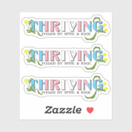 Thriving Trans Pride Aufkleber