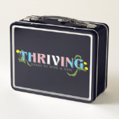 Thriving Trans Pride Metall Brotdose (Rückseite)