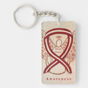 Throat Cancer Angel Awareness Ribbon Schlüsselanhä Schlüsselanhänger