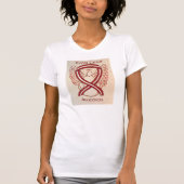 Throat Cancer Awareness Ribbon Angel Shirt (Vorderseite)