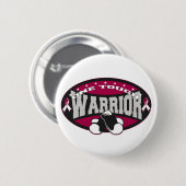Throat Cancer One Tough Warrior Button (Vorne & Hinten)