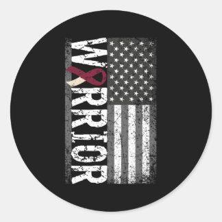 Throat Cancer Oral Head Neck Cancer Awareness Supe Runder Aufkleber