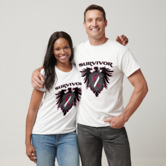 Throat Cancer Survivor Wappen T-Shirt