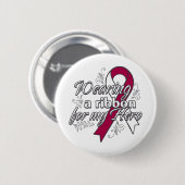 Throat Cancer Tragen eine Multifunktionsleiste für Button (Vorne & Hinten)