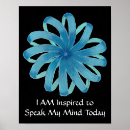 Throat Chakra Art #1 - Selbstausdruck Poster