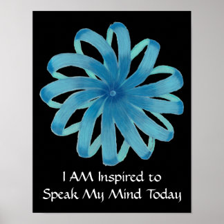 Throat Chakra Art #1 - Selbstausdruck Poster