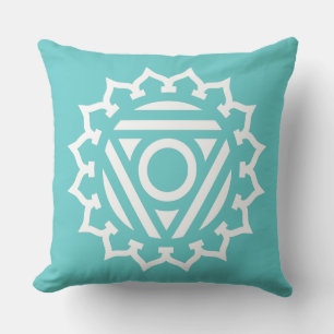 Throat Chakra Energy Throw Kissen