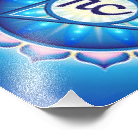 Throat Chakra Fotodruck (Ecke)
