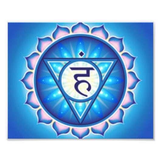 Throat Chakra Fotodruck (Vorne)