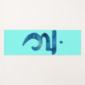 Throat Chakra Heilung Yogamatte (Vorderseite (Horizontal))