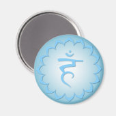 Throat Chakra - Light Blue Magnet (Vorderseite/Rückseite)