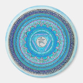 Throat Chakra Mandala Magnet (Vorne)