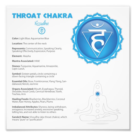 Throat Chakra Poster (Vorne)