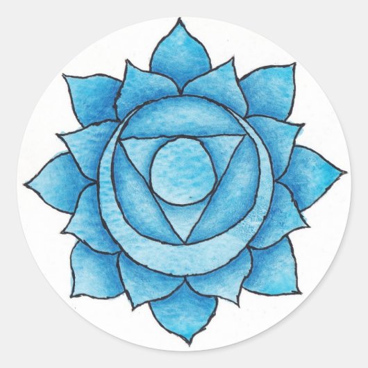 Throat Chakra Sticker (Vorderseite)