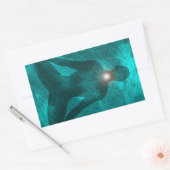 Throat Chakra Vishuddha Rechteckiger Aufkleber (Umschlag)
