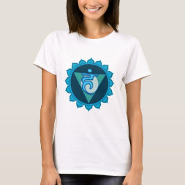 Throat Chakra Visuddha Blue Women's T - Shirt, Whi T-Shirt