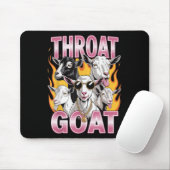 Throat Goat Funny Offensive Erwachsene Grafik Sarc Mousepad (Mit Mouse)