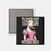 Throat Goat Funny Streetwear Adult Humor Bootleg Y Magnet (Vorderseite/Rückseite)