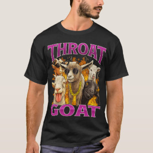 Throat Goat Funny - Y2K Vintag Bootleg Style T-Shirt