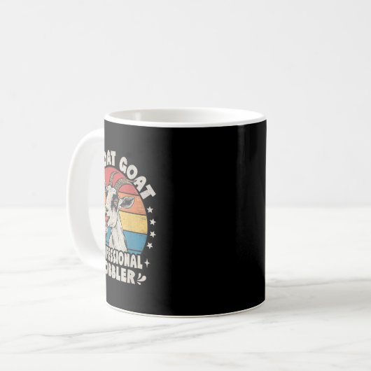 Throat Goat Retro Ungeeignete Erwachsene Humor Fun Kaffeetasse (Vorderseite Links)