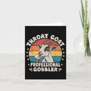 Throat Goat Retro Ungeeignete Erwachsene Humor Fun Karte
