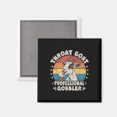 Throat Goat Retro Ungeeignete Erwachsene Humor Fun Magnet (Vorderseite/Rückseite)