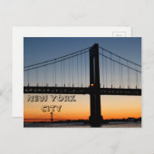 Throggs Hals und Whitestone Postkarte (Vorne/Hinten)