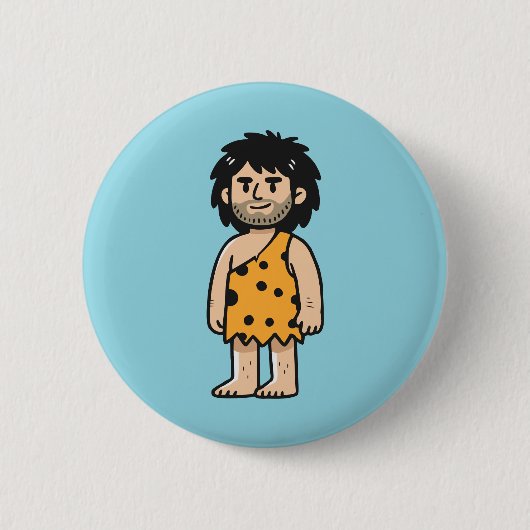 Throk Höhlenmensch Button (Vorderseite)